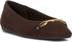 Vince Camuto Virna Square Toe Flat in Brownie at Nordstrom Rack, Size 5.5