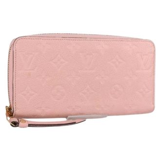 Louis Vuitton Pre-owned Wallets, female, Pink, Size: ONE SIZE Pre-owned Zippy Wallet