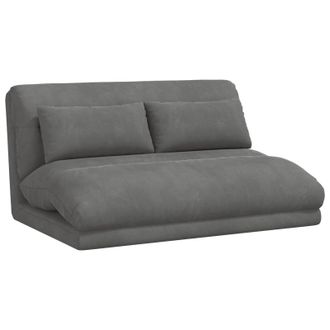 vidaXL Sill&oacute;n Ajustable Gris Oscuro Terciopelo Vidaxl