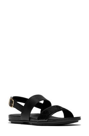 FitFlop Gracie Sequins Slingback Sandal in Black at Nordstrom Rack, Size 10