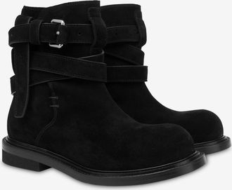 Moschino Stivaletti in suede - Nero