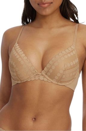 Skarlett Blue Seduced Lace Underwire Push-Up Bra in Nylon at Nordstrom, Size 36Dd