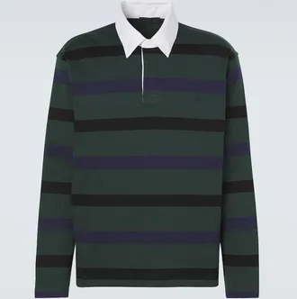 Prada Polo de algod&oacute;n a rayas