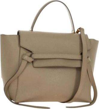 Celine Pre-owned Vintage Hand Bag - Dames - Vintage Handtas - Beige - ONE Size - Leer - Vintage