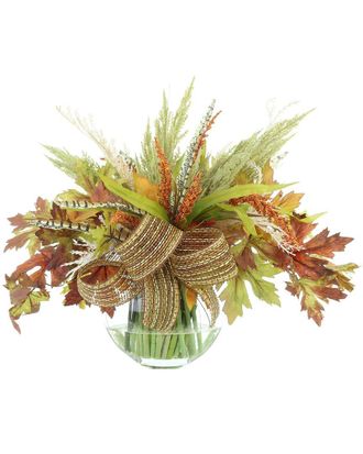 Creative Displays Inc. Handmade 26 Fall Wreath Arranged With Hydrangeas & Maple Leaves