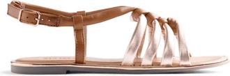 Gioseppo Pepperell Low Sandal - Dames - Sandalen - Bruin - 38 EU - Leer - Schoenen