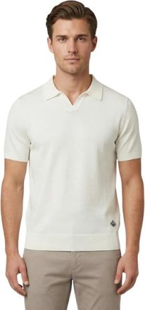 Roy Rogers Polo van katoengaren - Heren - Polos - Wit - XL - Katoen - Tops