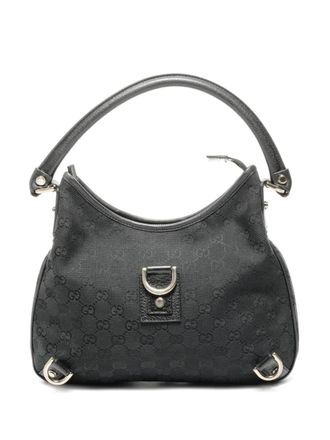 Gucci 2000-2016 canvas abbey shoulderbag - Black