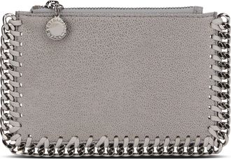 Stella McCartney Womens Cardholder Falabella Light Grey Polyester Wallets & Purses