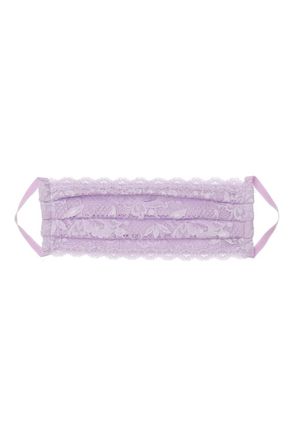 Cosabella Womens Never Say Never Pleated Face Mask In Lavender