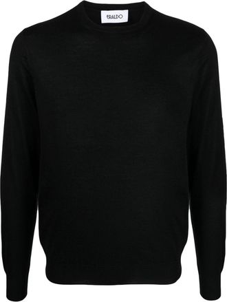 ERALDO crew-neck cashmere-blend jumper - men - Cashmere/Silk - 58 - Black