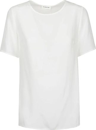 P.A.R.O.S.H. Mouwloze Top met Ronde Hals - Dames - T-shirts - Beige - XS - Tops
