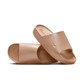 Nike Womens Calm Slides in Brown | HJ8157-200