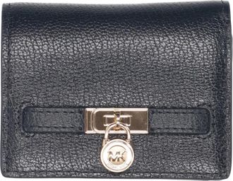 Michael Kors Hamilton Moderne Small Leather Wallet - Dames - Portefeuilles - Zwart - ONE Size - Leer - Accessoires