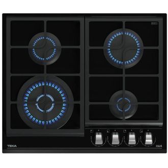 Teka Placa A Gas Butano Superficie Cristal 60cm 4 Zonas Gzc 64320