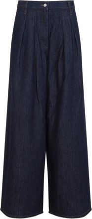 Dries Van Noten Broek - Dames - Loose Fit Jeans - Blauw - M - Nylon - Jeans