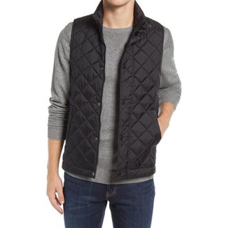 Barbour Barlow Quilted Vest in Black at Nordstrom Rack, Size Xx-Large