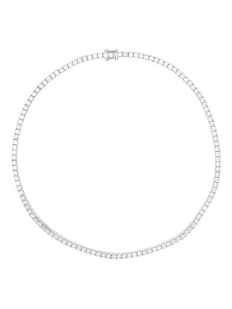 APM Monaco Pavé choker - Zilver