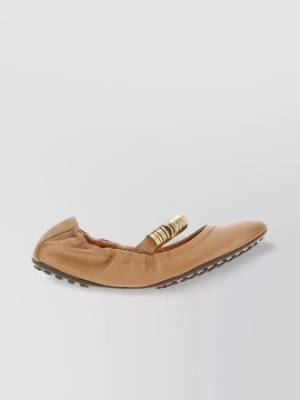 Tod's leather ballerina shoes