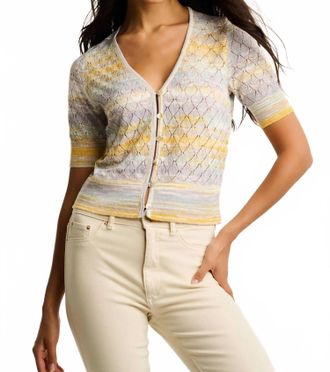 Lisa Todd Sun-Sational Cardigan In Watercolor