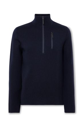 Aztech Mountain Matterhorn Shell-Trimmed Wool Half-Zip Ski Mid-Layer