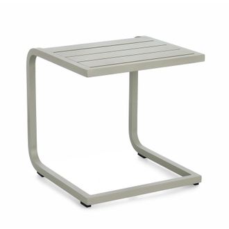 Decorspace Tavolino taylor Struttura In Alluminio Per Arredo Casa Da 40 X 40 Cm -bianco