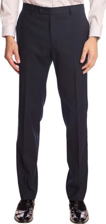 Paisley & Gray Downing Slim Fit Flat Front Dress Pants in Navy Blues at Nordstrom Rack, Size 32 X 32