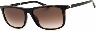 Guess Brown Gradient Rectangular Mens Sunglasses GU00169 52F 58