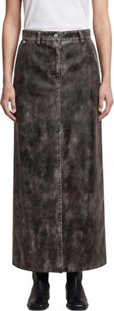 Palm Angels Dark Grey Regular Skirt