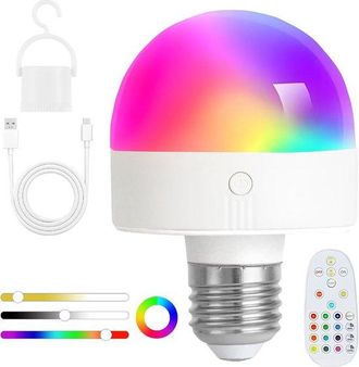 OEM Bombilla De Rosca E26 (desmontable Magn&eacute;ticamente), Regulable Y Con Funci&oacute;n De Temporizador, Iluminaci&oacute;n Ambiental Rgb Para La Noche