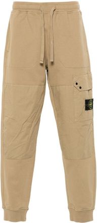Stone Island Compass-badge track pants - men - Cotton - M - Neutrals
