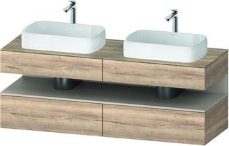 Duravit Qatego Consola Mueble Bajo Lavabo, 2 Extensiones, 2 - Duravit