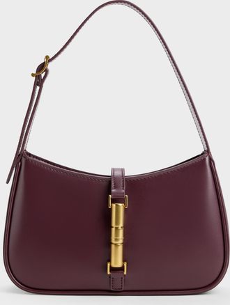 Charles & Keith Cesia Metallic Accent Shoulder Bag