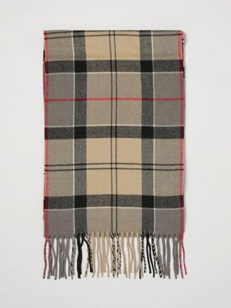 Barbour Sciarpa in acrilico con motivo tartan e bordi sfrangiati