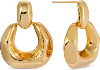 Eye Candy Los Angeles Marwa Drop Knocker Earrings in Gold at Nordstrom Rack