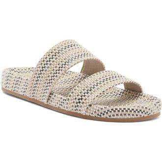 Abound Katherinea Slide Sandal in Black - Beige Natural at Nordstrom Rack, Size 8.5