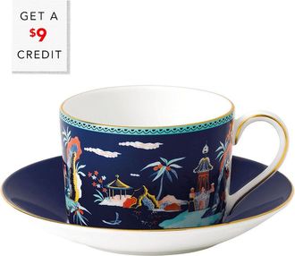 Wedgwood 2Pc Wonderlust Pagoda Teacup & Saucer Setwith $9 Credit