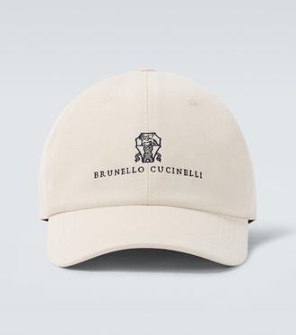 Brunello Cucinelli Logo cotton gabardine baseball cap