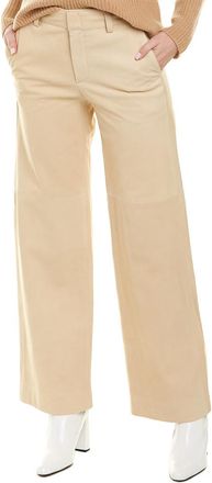 Vince Wide Leg Nubuck Leather Pant