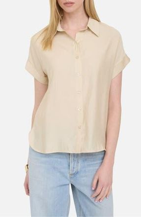 Blu Pepper Short Sleeve Button-Up Shirt in Light Khaki at Nordstrom Rack, Size Medium