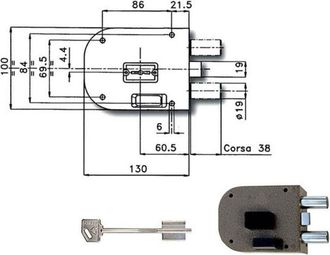 Thomson Cerradura Sic.semplice Sx Dm 1850 Cr