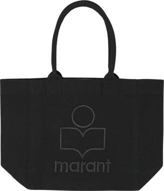 Isabel Marant Yenky Small Tote - Dames - Tassen - Zwart - Maat: ONE Size Katoen