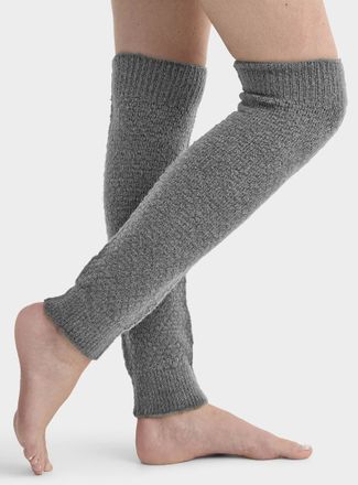 Simons Womens Wool-blend popcorn-knit legwarmers Exclusive collection from Italy
