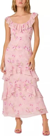 Astr Laisha Dress In Pink Floral