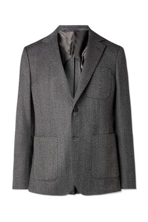 Mr P. Herringbone Virgin Wool Suit Jacket