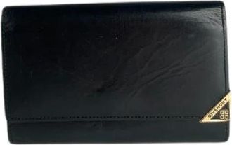 Givenchy Pre-owned Wallets, female, Black, Size: ONE SIZE Pre-owned Leather Wallet