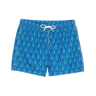 Fedeli Beachwear, male, Blue, Size: M Madeira Swim Trunk