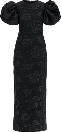Rotate Rotage Jacquard Floral Pattern Midi Dress, Brand Size 38 (US Size 4)