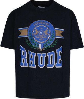 Rhude Cotswold Crest Tee Vintage Black T-Shirt