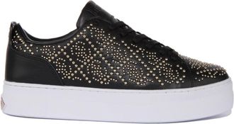 Guess Black Gold Trainer Low Top - Dames - Sneakers - Zwart - 36 EU - Leer - Schoenen